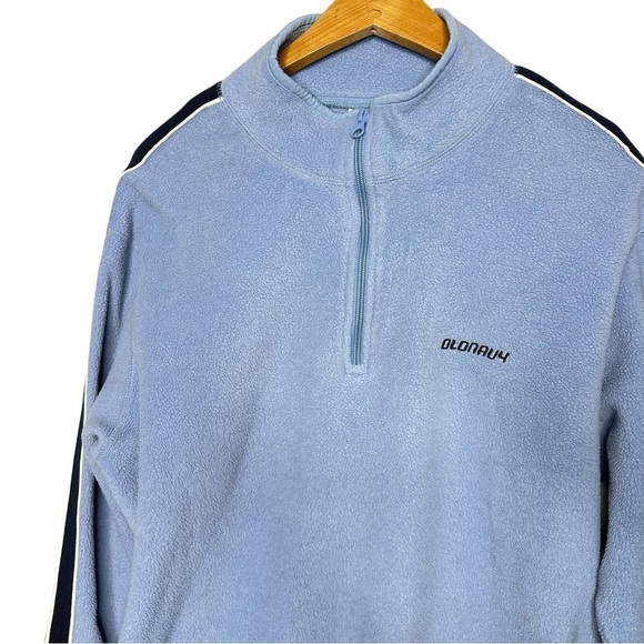 Old Navy Men’s Quarter Zip Blue Fleece Pullover Long Sleeve Size XL - Picture 2 of 5